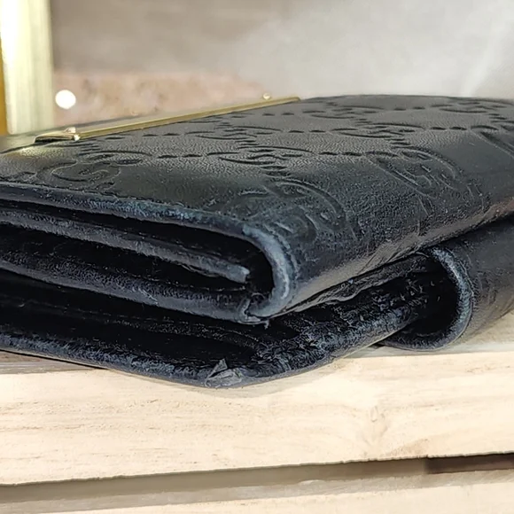 Gucci GG Guccissima Lambskin French flap Bifold Wallet PRISTINE CONDITION W/ Box - Picture 11 of 17